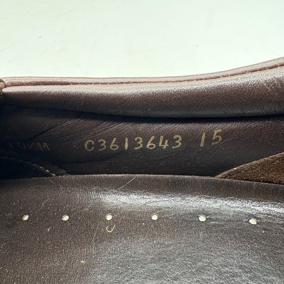 SAS Diplomat Mens Brown Leather Slip On Loafer Dress Shoes Size 10.5M - Picture 10 of 13